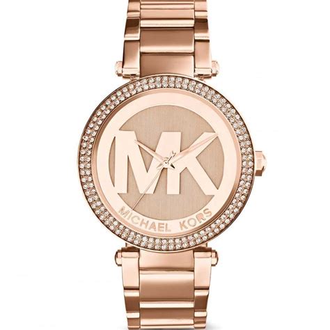 michael kors uhr eingeschweisst echt|Michael Kors watch logo.